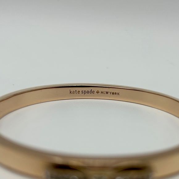 Kate Spade Rose Gold Bow Bangle Bracelet - Picture 5 of 8